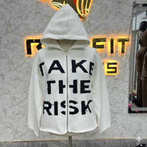 เสื้อฮู้ดซิปแบบโอเวอร์ไซส์ 600 500 แกรม พิมพ์ลายพัฟฟ์ ซิปเต็มตัว เสื้อฮู้ดผู้ชาย ผ้าฝ้ายหนานุ่ม ทรงบ็อกซี่ เสื้อฮู้ดซิปแบบครอปสั่งทำพิเศษ - Product Image 5