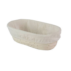 Eco-friendly Natural Rattan Bread Bowl, Rattan Oval/ Round Basket 100% Handmade Natural Rattan Bread Dough Proofing Bowl Basket - Product Image 6