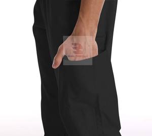 Ensemble de blouses médicales 100% coton tricoté respirant confortable uniforme du personnel de l'hôpital et de la clinique haut et pantalon - Product Image 6