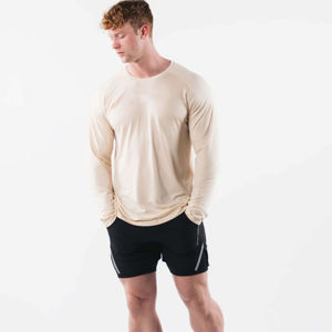 ผู้ชายเสื้อยืดฟิตเนสกลางแจ้งTightsเพาะกายGymสวมใส่บุรุษแขนยาวTเสื้อฟิตเนสTshirtสําหรับชาย - Product Image 2