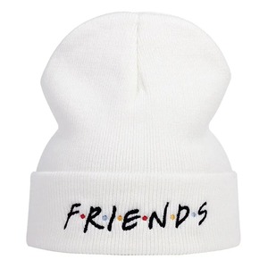 Unisex FRIEND Letter Embroidery Beanies Autumn Winter Warm Hat Hip Cap Beanie Hat Caps for Women Men - Product Image 4