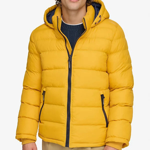 Chaqueta de Invierno Acolchada Personalizada para Hombre, con Logotipo Sólido, Cortavientos, Chaqueta de Otoño e Invierno con Cierre de Cremallera, Tejido Impermeable - Product Image 2