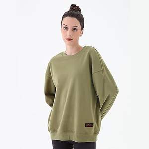 OEM personalizado 100% alta calidad colorido mujer clásico cuello redondo sudadera 100% algodón polar 280 GSM - Product Image 4