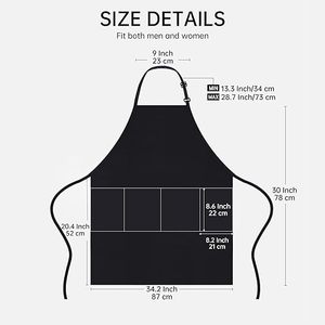 Delantal de peluquería de salón ajustable PERFEHAIR con bolsillos, accesorio impermeable para maquillaje y decoración de uñas para hombres y mujeres, servicio de logotipo OEM - Product Image 1