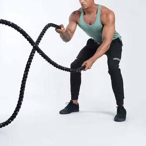 Débardeur de fitness décontracté pour hommes, sans manches avec logo personnalisé, gilet de sport en coton, respirant, entraînement, course à pied, musculation, grande taille - Product Image 5