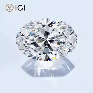 IGI certifié VS1 clarté F couleur laboratoire cultivé CVD pierre coupe ovale diamant fiançailles bijoux de mariage cadeau quotidien pour les femmes - Product Image 1