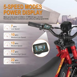 ARC-I จักรยานวิบากไฟฟ้า36V สำหรับเด็ก5-8, 750W มอเตอร์ไซค์ไฟฟ้าสำหรับเด็ก22MPH ได้ถึง25ไมล์โหมดสปีด5-จักรยานวิบากขนาดเล็ก - Product Image 3