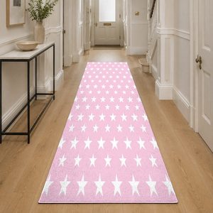 Tapis de salon en chenille antidérapant, motif designer imprimé numériquement, rose prune, lavable en machine, vente en gros RUGS DEPOT LXDP-0040 - Product Image 5