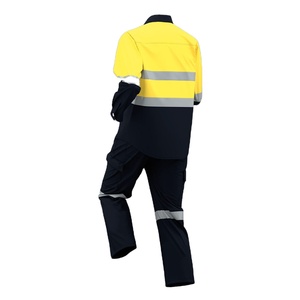 Ropa de trabajo de alta visibilidad, ropa de trabajo, chaqueta, uniforme de trabajo para hombres, monos, camisa reflectante de seguridad Industrial - Product Image 2