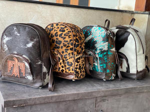 กระเป๋าเป้หนังวัวขนเฟอร์มือแฟชั่นมีสไตล์ใหม่กระเป๋าสะพายหลังหนังแกะมีสไตล์สไตล์ตะวันตก - Product Image 5