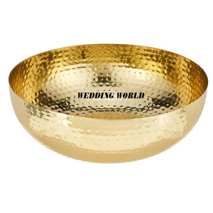 Bol à chocolat martelé fini cuivre Forme ronde Designer Sweet Bowl Bol à chocolat décoratif élégant classique - Product Image 2