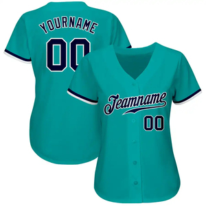 Maillot de baseball populaire à séchage rapide en polyester avec impression du nom de l'équipe, du logo et du numéro, vêtements de sport de softball à bas prix - Product Image 2