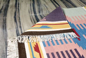 Élégant Boho Chic Kilim Runner Tapis en coton tissé à la main confortable pour l'espace de prière ou la porte Prix d'usine! - Product Image 3