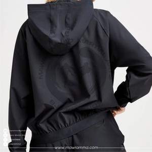 Veste de sport imperméable et respirante à capuche, logo personnalisé, unisexe, veste d'entraînement légère, haute qualité, patchwork camouflage - Product Image 6