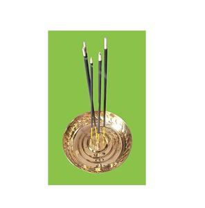 Brass <b>Incense</b> <b>Holder</b> Round <b>Stick</b> Burner <b>Incense</b> Gold Brass 1 Holes <b>Incense</b> <b>Holder</b> <b>for</b> Handmade Polished - Product Image 2