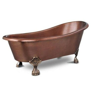 อ่างอาบน้ำทองแดงโบราณทำด้วยมืออ่างอาบน้ำเท้าแบบอิสระทำด้วยมือสไตล์โบราณ - Product Image 4