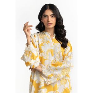 Conjunto de 2 Piezas para Mujer, Estilo Casual, Color Beige, Textura Dobby, Estampado, Talla XS/XS, Largo por Encima de la Rodilla, Tela Crepé, para Primavera/Verano - Product Image 2