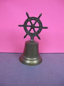 Campana con mango de latón Campana de mano de latón de nuevo diseño Con mango de nuevo diseño Campana de peón de metal de nueva apariencia para oficina en precio al por mayor - Product Image 4