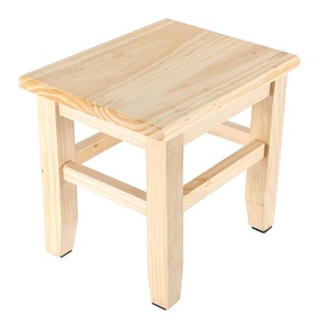 Muebles para el hogar, decoración para sala de estar, silla para sentarse, taburete de madera de mango puro, taburete de madera Natural con acabado en 2 tonos, taburetes de Bar - Product Image 5