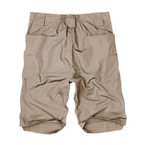 Pantalones cortos cargo de cintura elástica para hombre al por mayor, pantalones cortos de trabajo profesional ligeros personalizables, Capucha forrada, logotipo liso impreso - Product Image 3