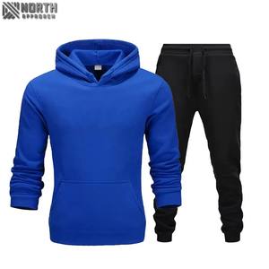 Conception personnalisée hommes hiver Jogging survêtement 100% haute qualité coton respirant avec col à capuche pour hommes femmes - Product Image 2