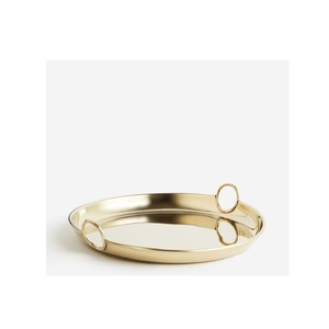 Plato grande de metal resistente, perfecto para platos principales, aperitivos, postres y para servir comidas familiares diarias. - Product Image 3