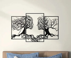 Luxury Accents Black Color Luxury Art Decorative Home Wall Decor Nordic Hanging Metal square <b>Plate</b> for Bedroom Living Room - Product Image 2