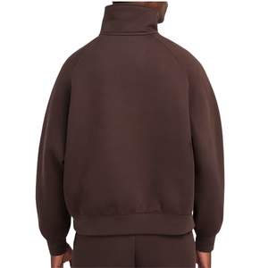 Invierno otoño gran tamaño media cremallera estilo diseño personalizado algodón poliéster Streetwear Vintage hombres sudaderas - Product Image 2