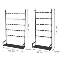 Magasin de vêtements crochet magasin rayonnage présentoirs support pour support suspendu chaussettes en métal sous-vêtements présentoir