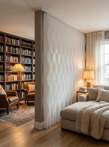 Persianas Verticales Onduladas Personalizadas ZSTARR, Tela para Cortinas Enrollables, Paneles Verticales con Diseño <span class=keywords><strong>de</strong></span> Ondas <span class=keywords><strong>de</strong></span> Agua para Separadores <span class=keywords><strong>de</strong></span> Ambientes y Ventanas Grandes - Product Image 6