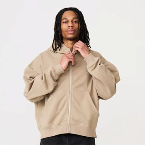 Sweat à capuche unisexe surdimensionné et lourd à fermeture éclair intégrale-Confortable, doux et idéal pour les tenues décontractées, les activités de plein air et la détente - Product Image 1