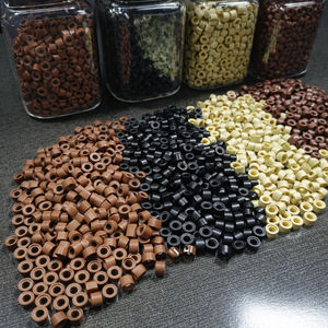 Pinzas Angulares de Alta Calidad para Extensiones de Cabello con Micro Anillos, Mango Ergonómico de Acero Inoxidable, Herramientas Profesionales para Peinado - Product Image 6