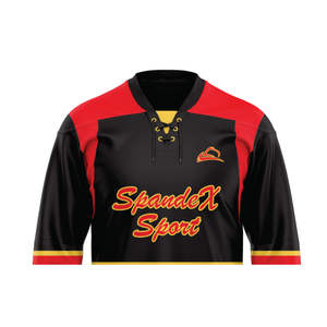 ชุดเสื้อกีฬาฮ็อกกี้น้ำแข็งแบบมืออาชีพผ้าโพลีเอสเตอร์ดูดซับความชื้นแบบ100% พรีเมี่ยมชุดส่วนตัวสำหรับมืออาชีพงานตามสั่ง - Product Image 3