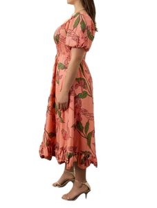 เดรสลายดอกพีชสุดฮิตสำหรับผู้หญิง คอลเลคชั่นชุดออกงาน เดรสลายดอกพีช ราคาขายส่งจากซัพพลายเออร์อินเดีย - Product Image 4