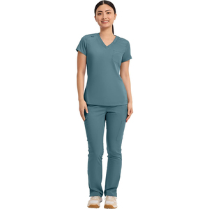 Vente en gros Uniformes de gommage unisexes à col en V Costumes de gommage médicaux pour hôpitaux Vêtements de travail d'allaitement confortables - Product Image 1