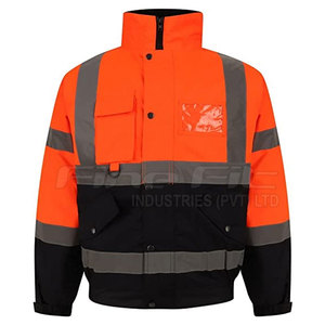 Chaqueta DE SEGURIDAD transpirable de alta visibilidad de alta calidad con logotipo personalizable Nuevo diseño Precio al por mayor - Product Image 1