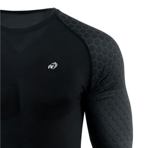 ชุดออกกำลังกายแขนยาวสำหรับผู้ชายชุดผื่นคันพร้อมพิมพ์โลโก้แบบปรับแต่งได้ - Product Image 6