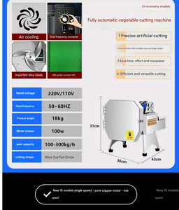 Máy cắt/xay rau củ quả điện dùng cho nghệ, hành lá, ngô, cỏ, cà ri, cà rốt, động cơ dùng cho nhà máy chế biến trái cây - Product Image 5