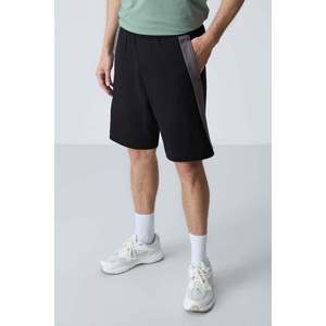 Shorts décontractés TommyLife pour homme, coupe confortable, en mélange de coton interlock double face, noir pétrole, modèle 81280 pour un usage quotidien - Product Image 6