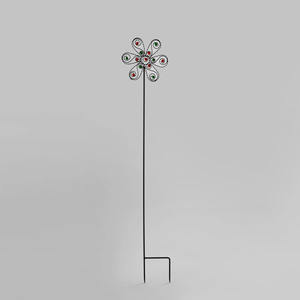 Nouveau piquet de jardin décoratif en métal de fer couleur personnalisée piquets décoratifs de jardin extérieur avec fleur conçue - Product Image 1