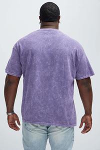 T-shirt de haute qualité en coton Vintage pour hommes DTG Print Acid Washed Sun Faded Design respirant été baggy t-shirt pour hommes - Product Image 5