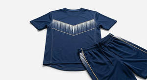 ชุดฟุตบอลทีมแบบกำหนดเอง เสื้อฟุตบอลแบบซับลิเมชั่น ผ้าโพลีเอสเตอร์ตาข่าย ชุดยูนิฟอร์มแห้งเร็ว ชุดกีฬาสำหรับฝึกซ้อม ขายส่ง - Product Image 2