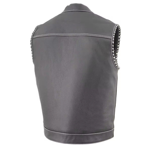 Respirant 2025 vente la plus chaude nouvelle conception personnalisée pour les hommes gilet de moto professionnel gilet en cuir de Style Crocodile pour les hommes - Product Image 5