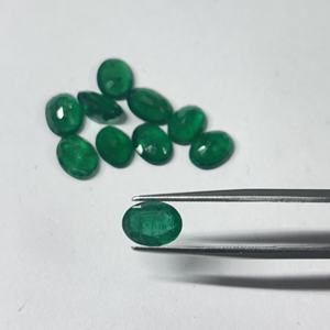 Esmeralda Zambiana Natural, Forma Ovalada, Facetada, Verde, Gema Suelta para Joyería, Preciosa, Certificada, de 2x4 mm a 8x10 mm - Product Image 3