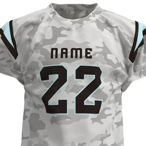 Uniformes de football américain personnalisables de haute qualité avec manches courtes, respirants, 100% polyester, prix compétitifs - Product Image 6