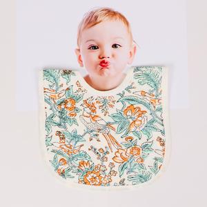 Bavoir pour bébé moderne en pur coton à la main, imprimé bloc, Anti-salissure, lavable en Machine, blouse pour bébé - Product Image 3