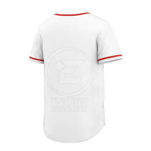 Nueva Camiseta de Béisbol Personalizada para Hombre, Diseño Liso, Alta Calidad, 100% Poliéster, 220g, Secado Rápido, Cuello en V, Impresión Digital, Venta al Por Mayor - Product Image 3