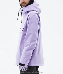 Veste de snowboard/ Ski unisexe personnalisée pour l'hiver, coupe-vent, imperméable, à capuche, en toile lavée, doublure en polaire, séchage rapide, respirante - Product Image 5