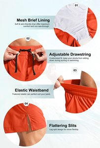 Men's Unisex Summer Board <b>Shorts</b> Lightweight Polyester Quick Dry Breathable Gym Athletic <b>Compression</b> Custom Logo Canvas Unisex - Product Image 6