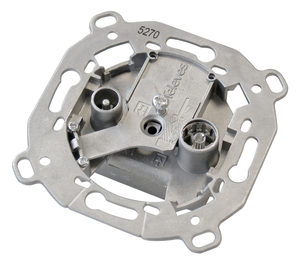Presa passante con giunto a ponte e 2 connettori: FM/TV-SAT (Televes 5270) - Product Image 1